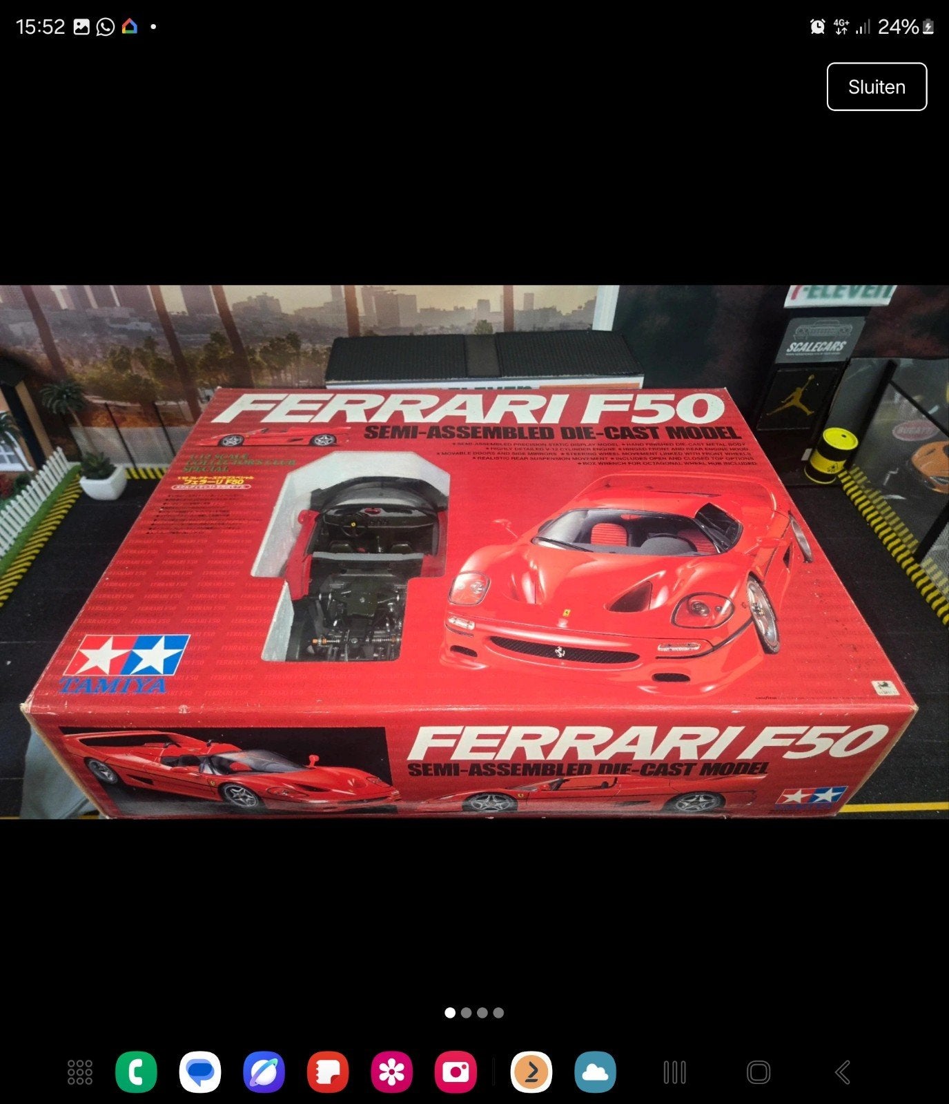 Tamiya Ferrari F50 1:12 Modelauto - Nieuw in Doos, Ophalen of Verzenden, Nieuw, 1:9 t/m 1:12, Auto
