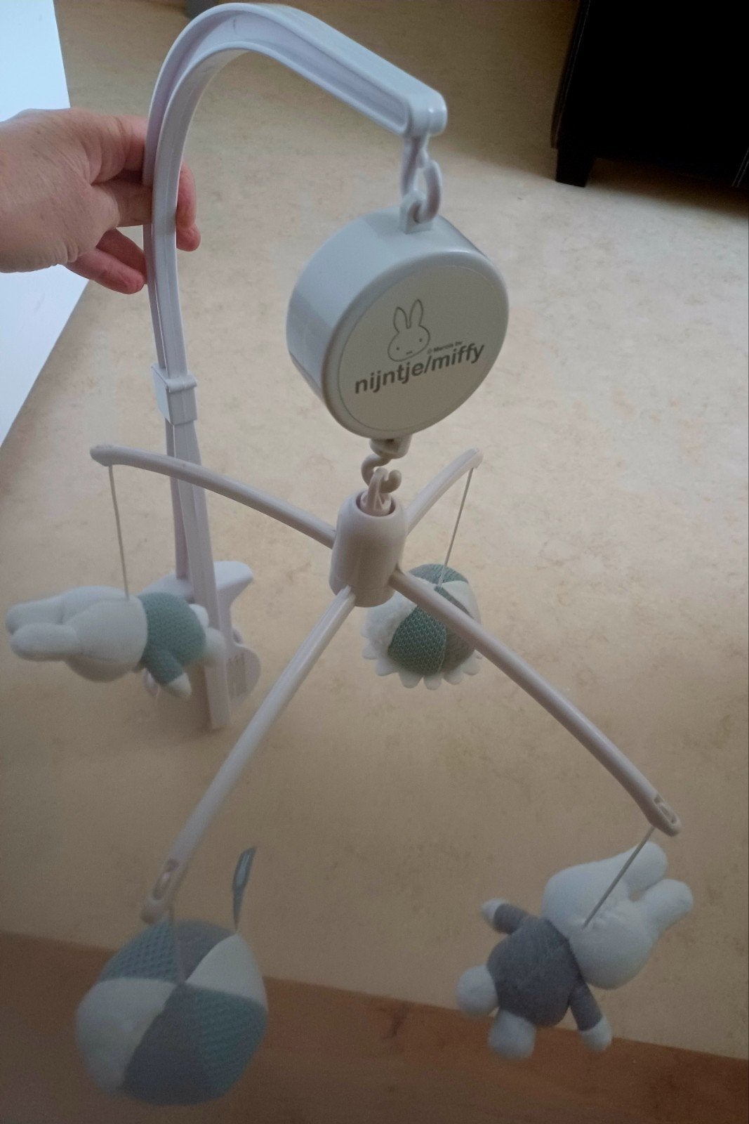 Nijntje/Miffy Muziekmobiel voor babybedje of kinderbox, Kinderen en Baby's, Ophalen of Verzenden, Zo goed als nieuw, Mobiel, Met geluid