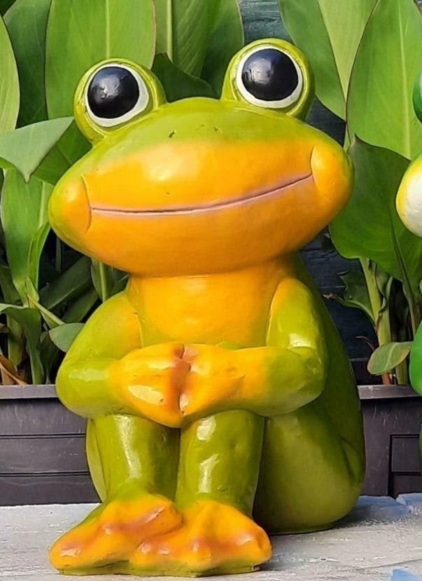 Mooie Grappige XXL zittende Grote Kikker 50cm,,,,,,,,,, Tuin en Terras, Tuinbeelden, Ophalen, Nieuw, Kunststof, Dierenbeeld