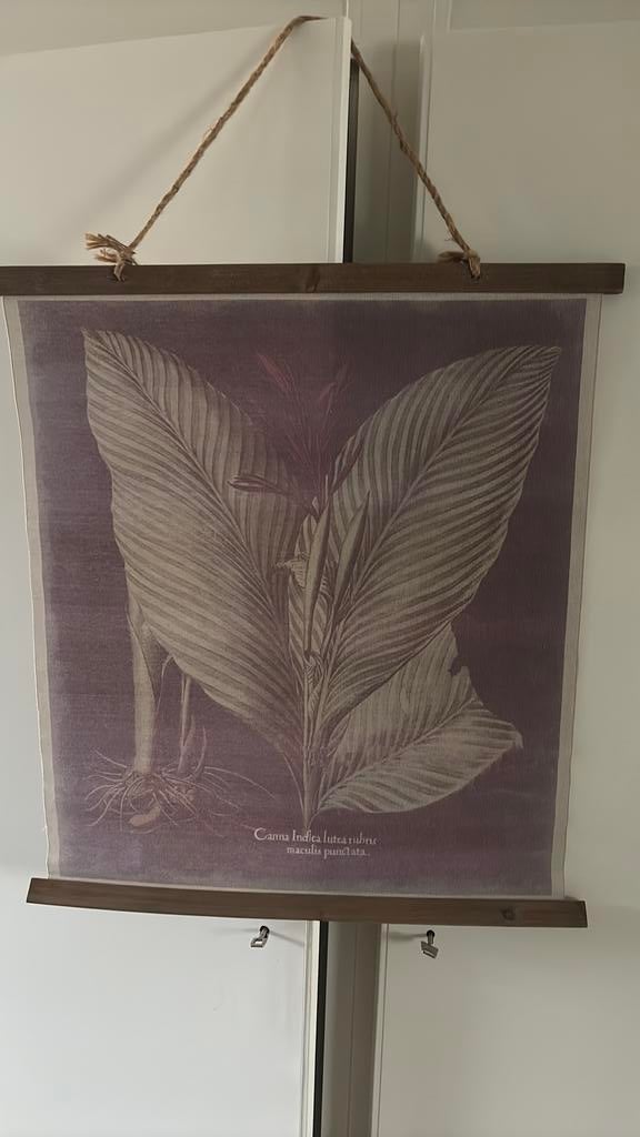 Mooi decoratiedoek van plant 2 x, Verzenden, Zo goed als nieuw