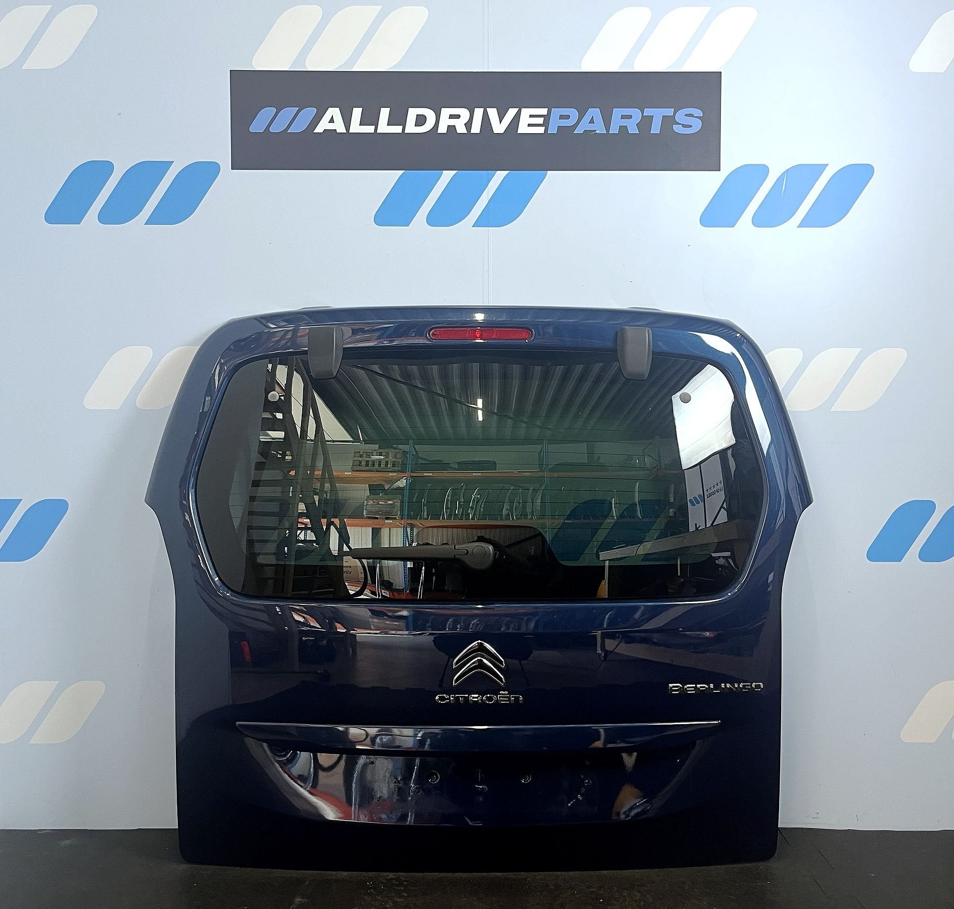 Citroen Berlingo achterklep met ruit blauw EJG 9820436180, Gebruikt, -, Ophalen of Verzenden, Achter