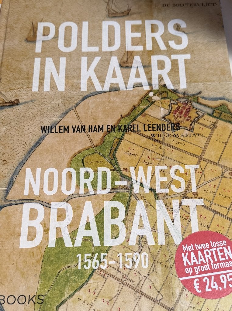 Willem van ham en karel Leenders Polders  in kaart Noord -, Ophalen of Verzenden, 1800 tot 2000, Nederland, Landkaart