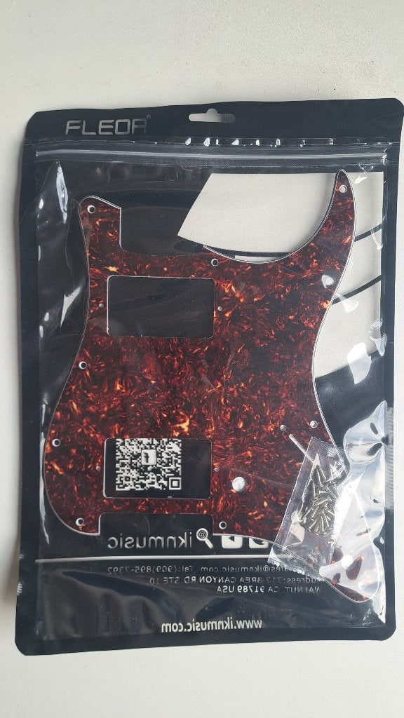 Stratocaster Tortoiseshell HH Pickguard - Fleor/IKN (nieuw), Ophalen of Verzenden, Nieuw, Elektrische gitaar