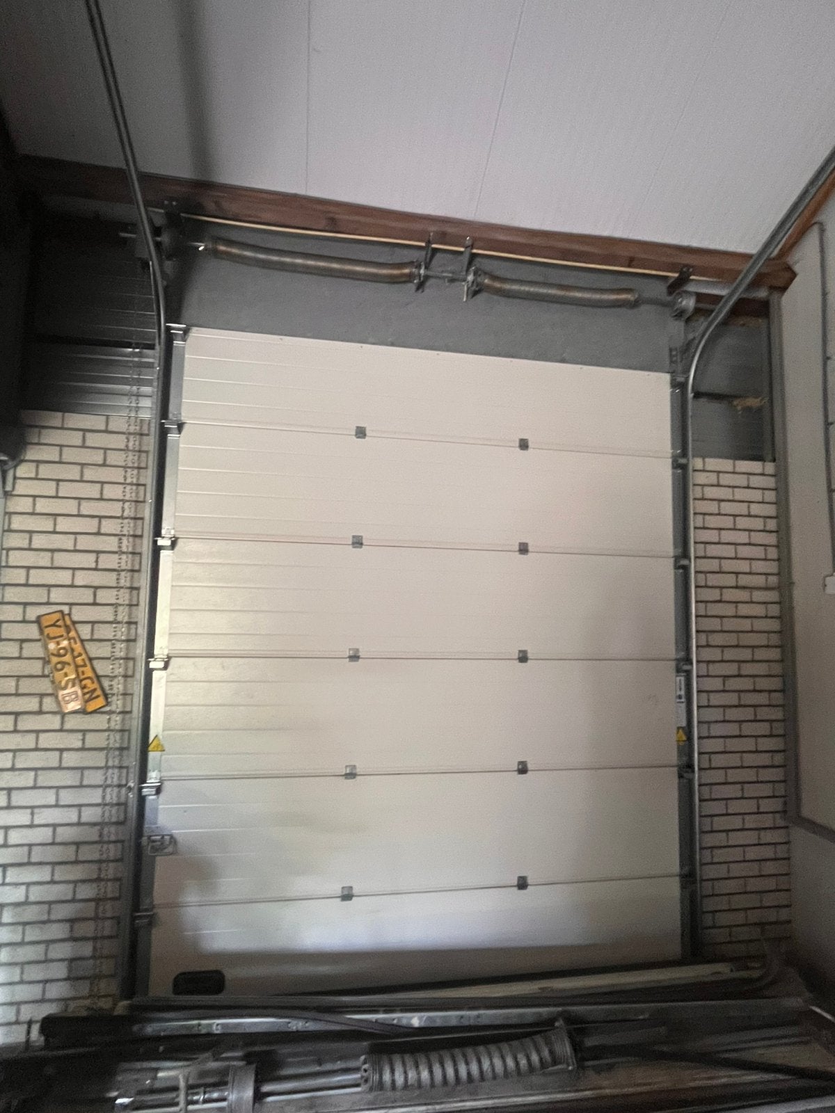 Roldeur 3,7x3 m, Doe-het-zelf en Verbouw, Deuren en Horren, Ophalen, Garagedeur, Zo goed als nieuw, 120 cm of meer