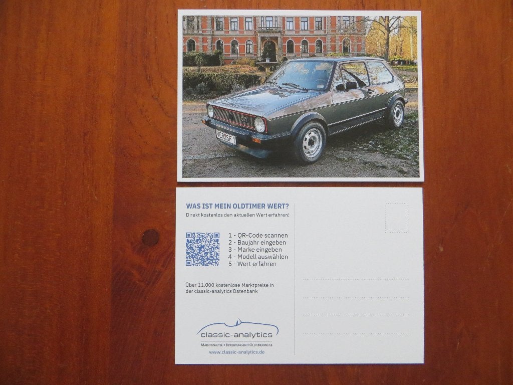Kaart: Volkswagen Golf 1 GTI, Ophalen of Verzenden, Nieuw, Volkswagen