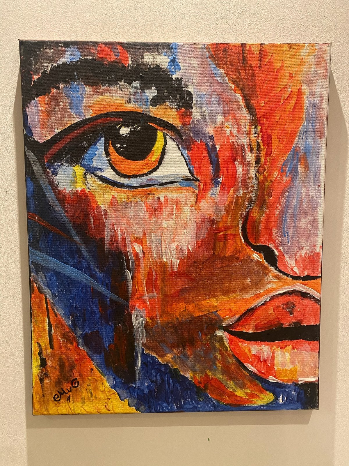 Mooie schilderijen, kunstwerken en maskers, Ophalen of Verzenden, Zo goed als nieuw, Minder dan 50 cm, Schilderij