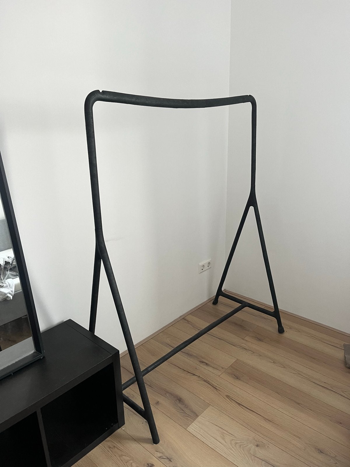 Zwart kledingrek ikea turbo, Ophalen, Gebruikt