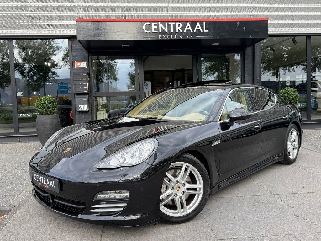 Porsche Panamera 4.8 4S Schuifdak|PDK|Luchtvering|400PK|Memo, Auto's, Automaat, Gebruikt, 4 stoelen, Zwart