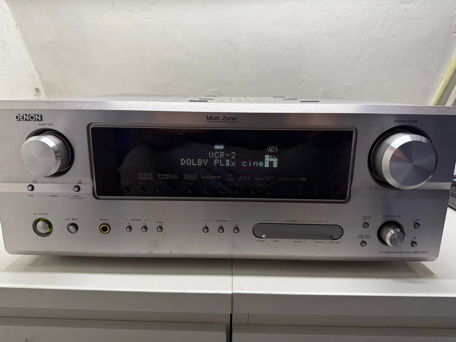 Denon AVR-2307 AV Receiver - Goede staat, zonder AB, Ophalen, Gebruikt, Denon, 120 watt of meer