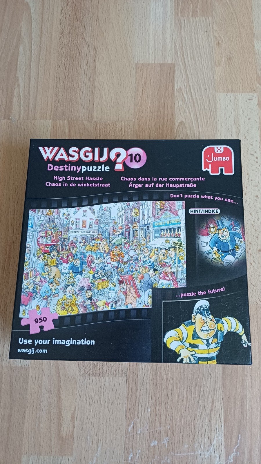 Wasgij Destiny 10: High Street Hassle - 950 stukjes, Ophalen of Verzenden, 500 t/m 1500 stukjes, Gebruikt, Legpuzzel