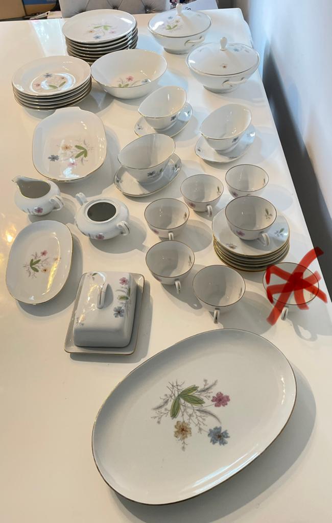schumann Arzberg bavaria - Tafelservies voor 6 (39), Antiek en Kunst, Antiek | Servies compleet, Ophalen of Verzenden