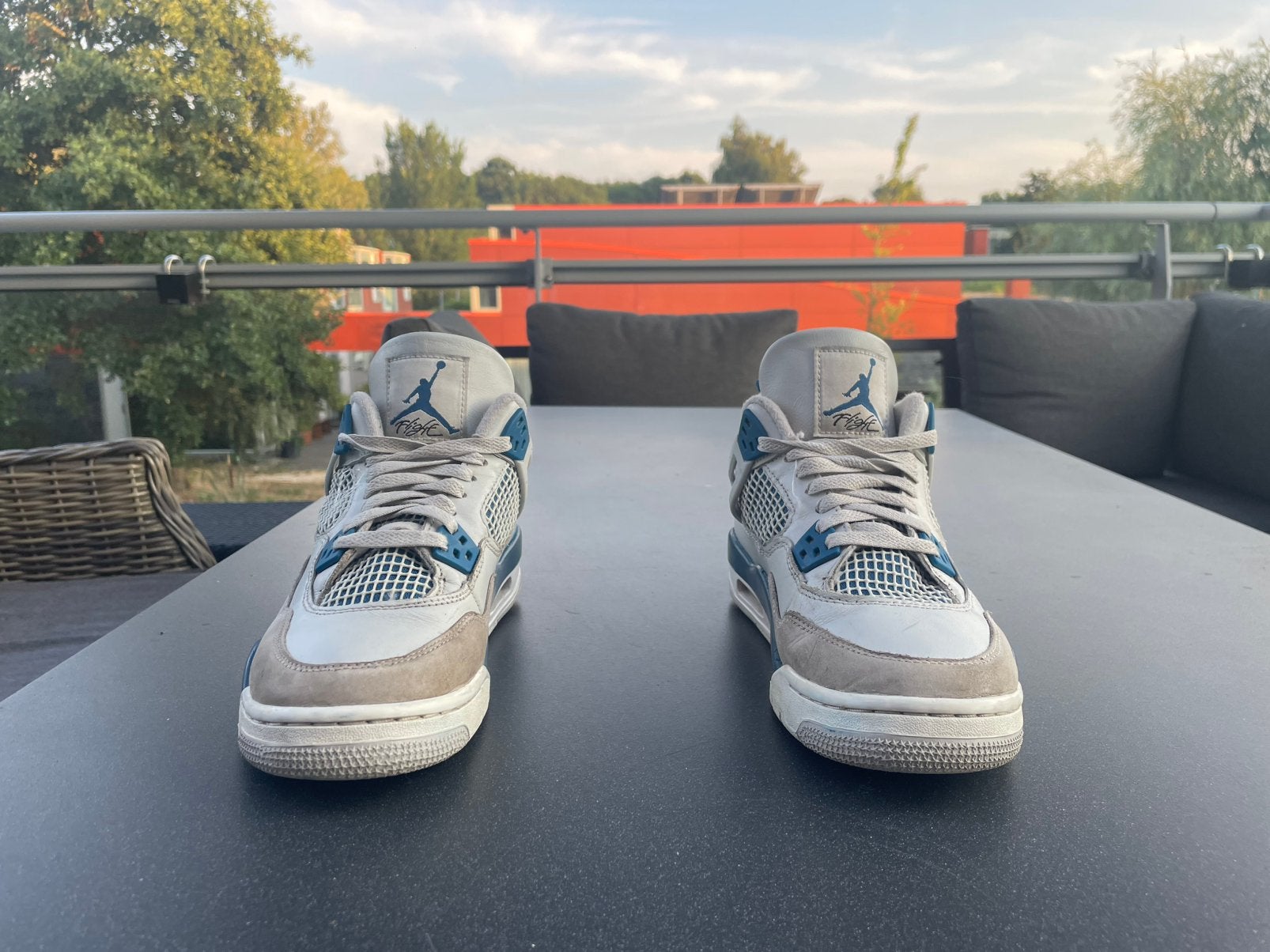 Jordan 4’s retro blue, Kleding | Heren, Schoenen, Blauw, Ophalen of Verzenden, Sneakers of Gympen, Zo goed als nieuw