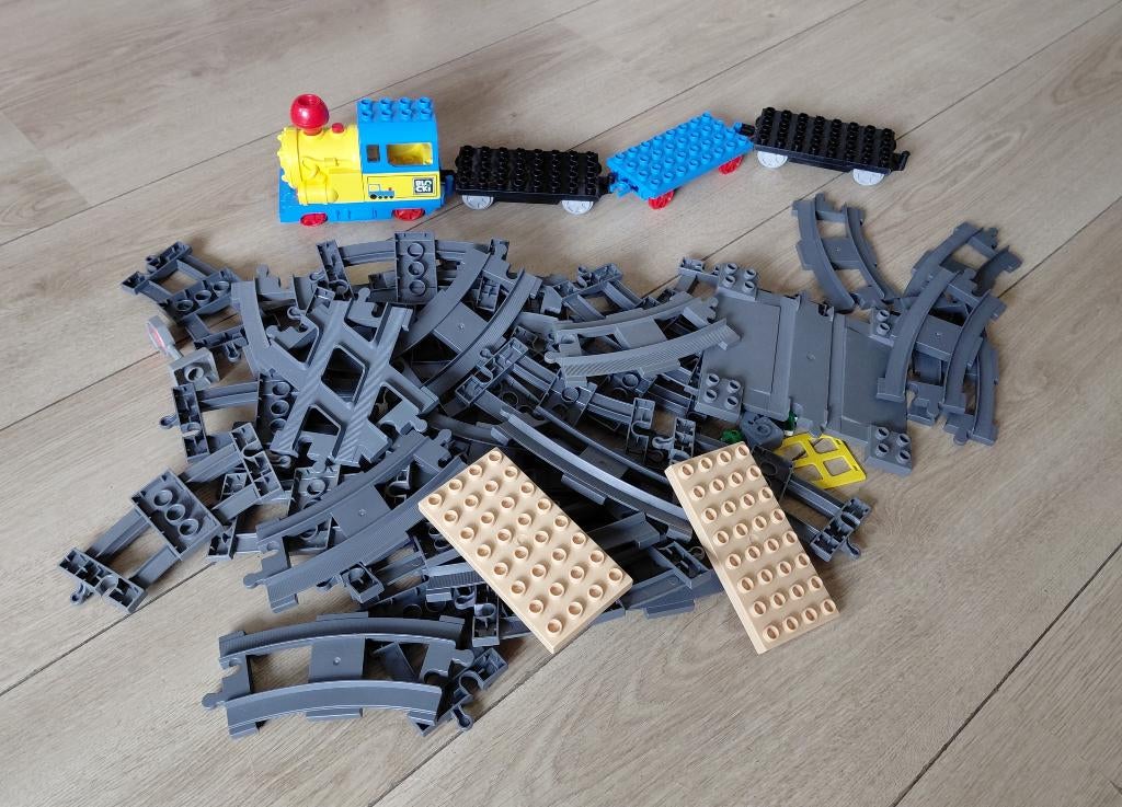 Duplo trein en rails, Kinderen en Baby's, Speelgoed | Duplo en Lego, Ophalen, Zo goed als nieuw, Duplo