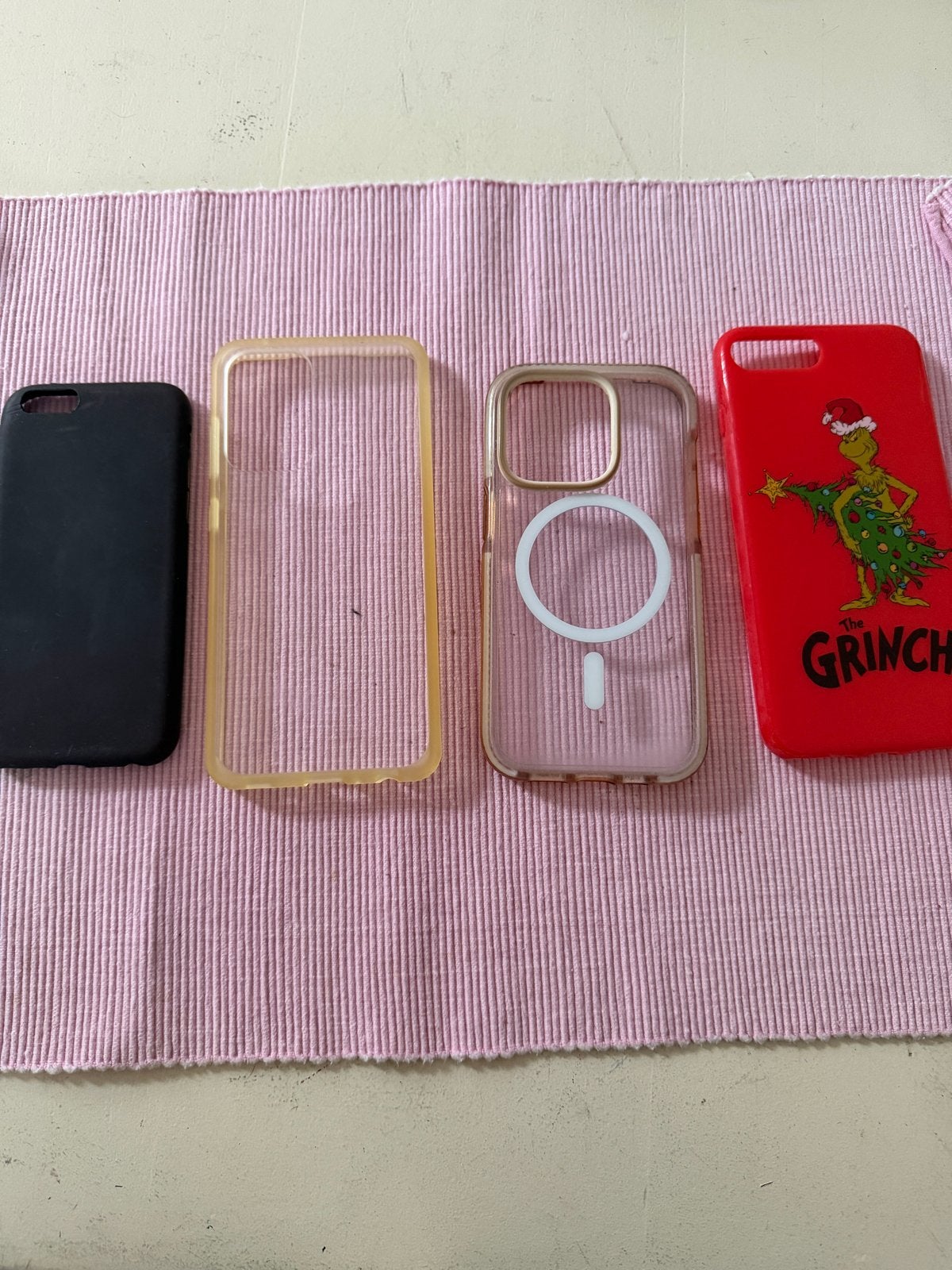 Diverse iPhone hoesjes - Zwart, Transparant, Grinch, Telecommunicatie, IPhone 6, MagSafe, Hoesje of Tasje, Ophalen of Verzenden