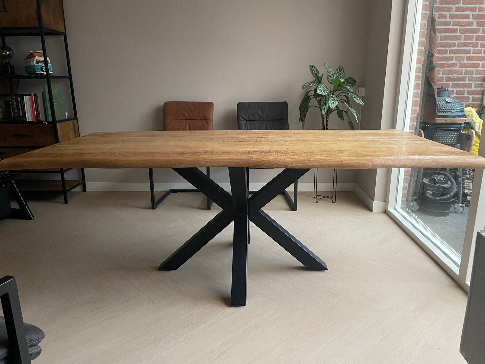 Zeer nette eettafel, Ophalen, 200 cm of meer, 50 tot 100 cm, Zo goed als nieuw