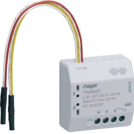 Hager TRM693G HAG KNX-RF SCH-ACTOR 0-DOORGNG, Hobby en Vrije tijd, Ophalen of Verzenden, Nieuw