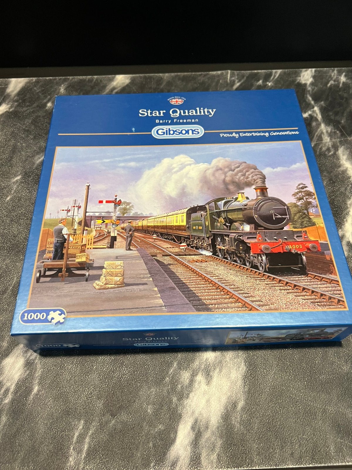 Gibson puzzel 1000 stukjes Barry Freeman Great western star, Ophalen of Verzenden, 500 t/m 1500 stukjes, Zo goed als nieuw