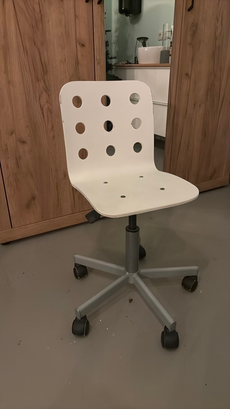 Bureaustoel junior wit IKEA, Huis en Inrichting, Ophalen, Gebruikt, Wit, Bureaustoel