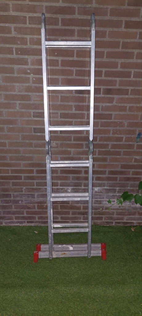 vouwtrap/ladder uitklapbaar mt scharnier type Altrex A360, Ophalen, Trap, Zo goed als nieuw, Opvouwbaar of Inschuifbaar