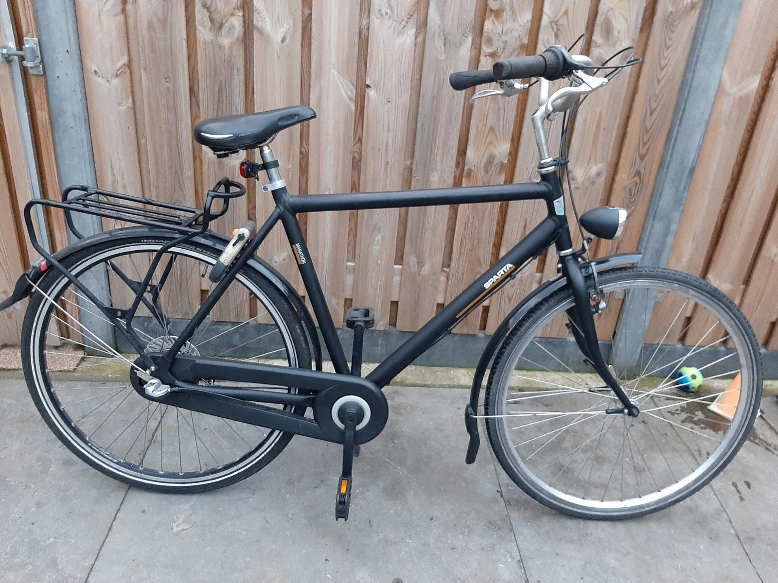 Sparta Marathon herenfiets 28 inch 57 cm handremmen 3 versne, Ophalen, Sparta, Gebruikt, Versnellingen