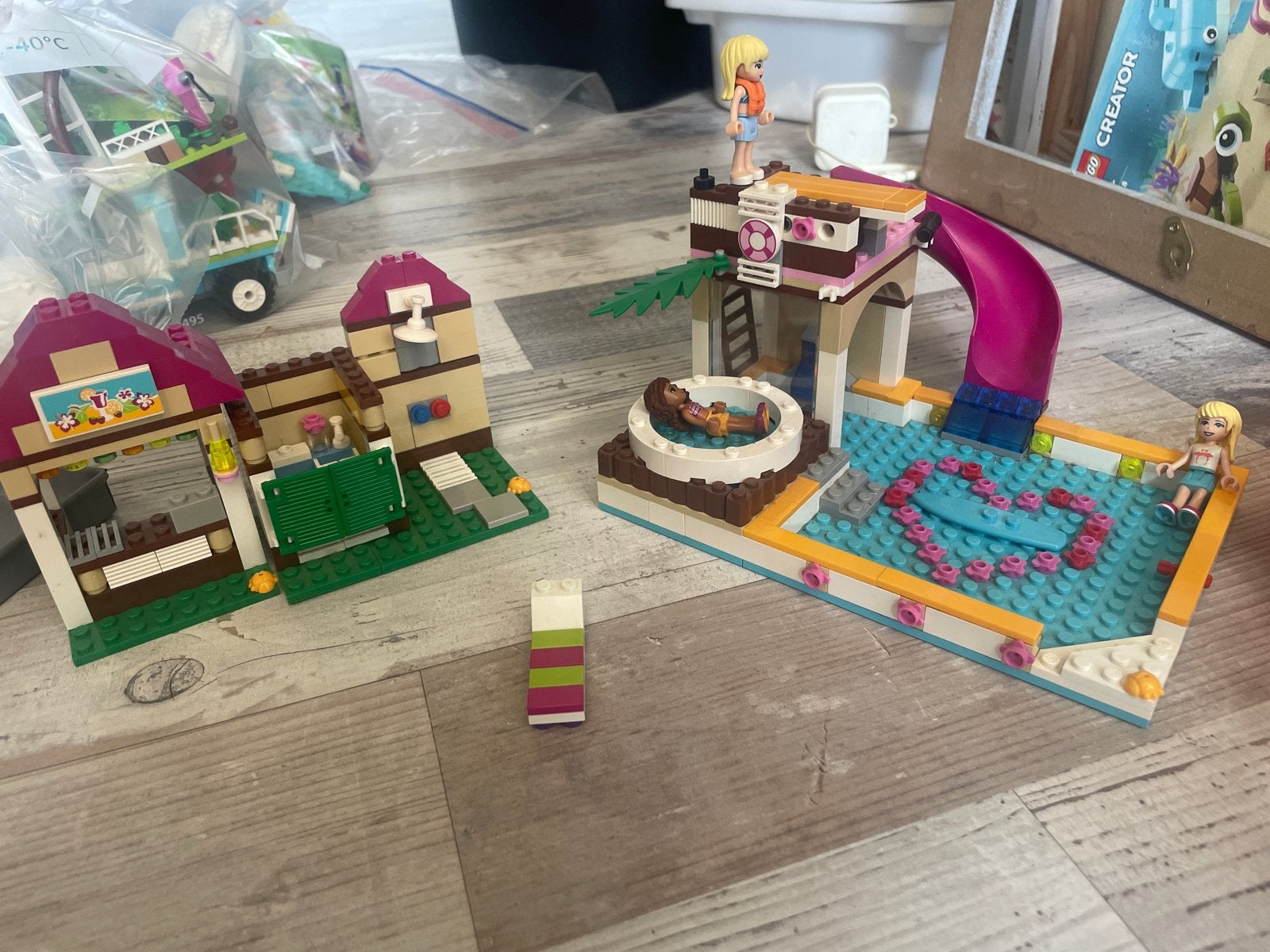 LEGO Friends Zwembad en Huisje Set, Ophalen, Gebruikt