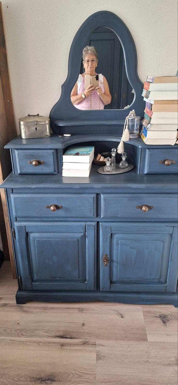 Comode/ kaptafel. Bovenstuk afneembaar., Ophalen, 50 tot 70 cm, 100 cm of meer, 90 tot 105 cm