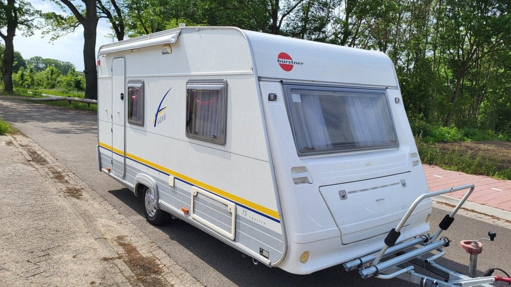 Bürstner Fun Sportiv 420 TS Nu met interieur foto's, Caravans en Kamperen, Bedrijf, 750 - 1000 kg, Bürstner, Schokbreker