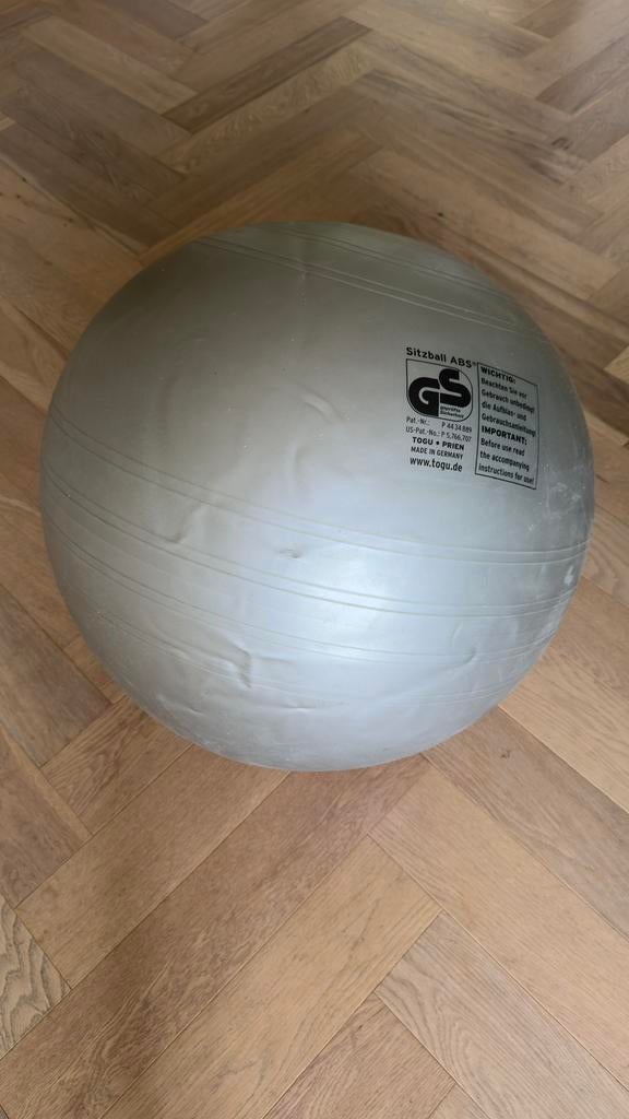 Togu zitbal ABS, zilvergrijs, Sport en Fitness, Ophalen of Verzenden, Gebruikt