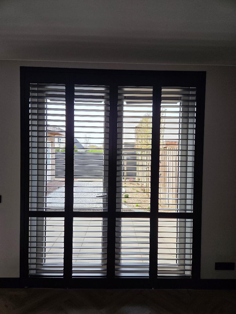 Shutter panelen, Ophalen, 200 cm of meer, Zwart, 50 tot 100 cm
