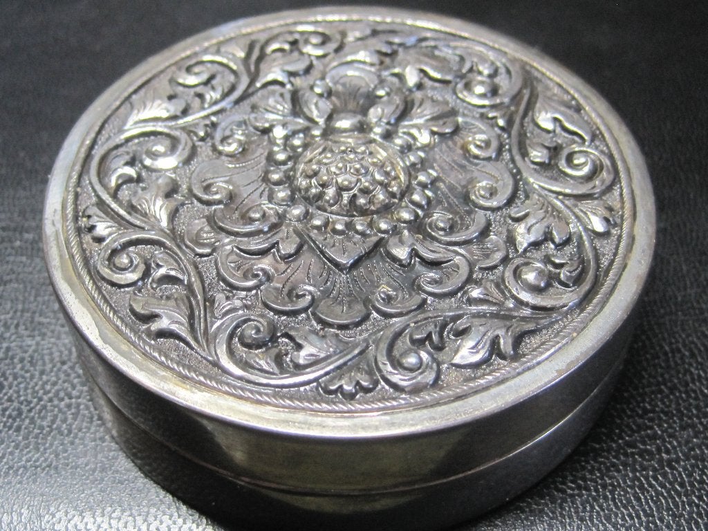 Antiek zilver doosje, Antiek en Kunst, Ophalen, Zilver