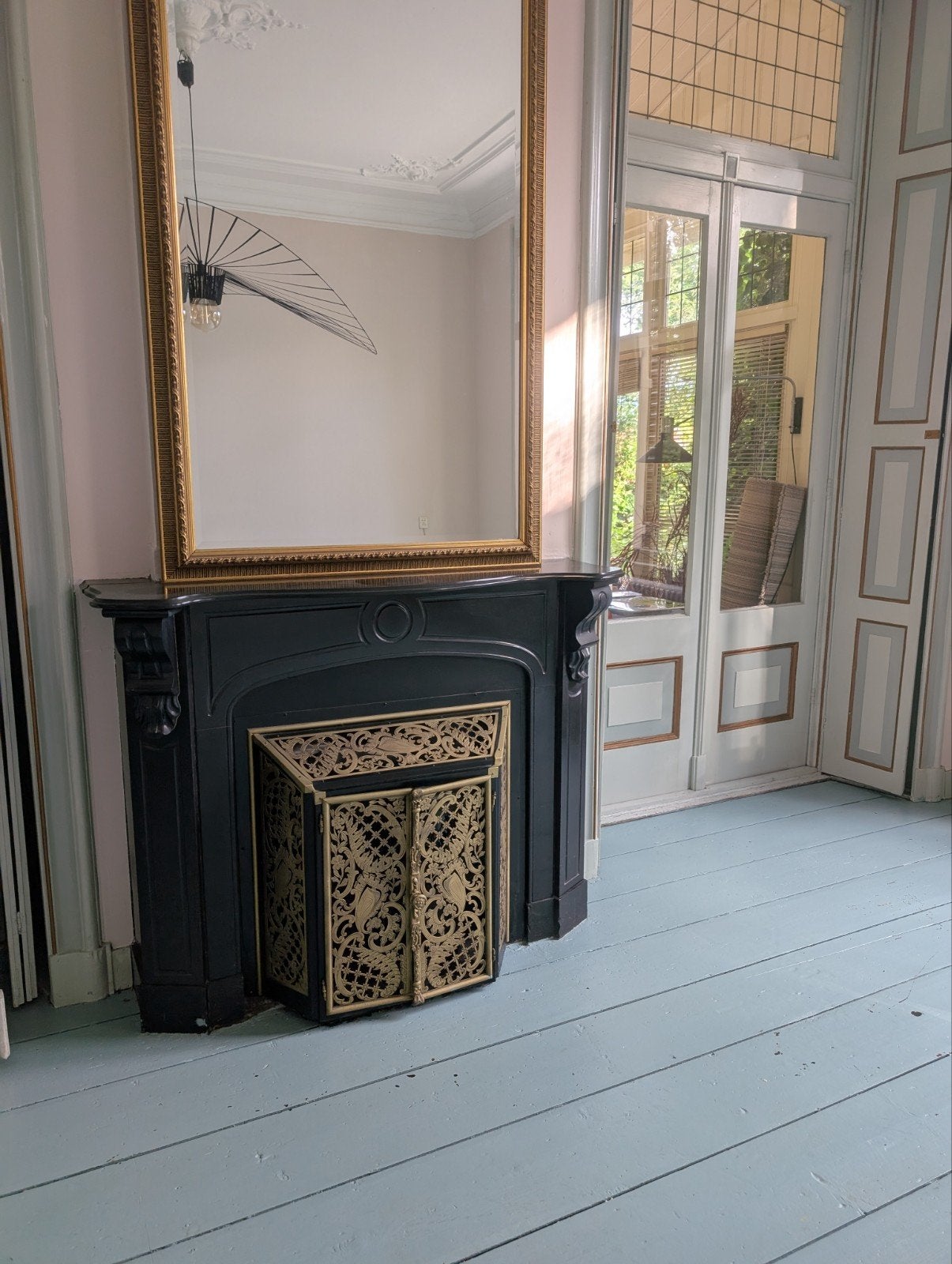 Antieke inzet voor open haard, Huis en Inrichting, Haarden, Ophalen, Gebruikt, Houthaard