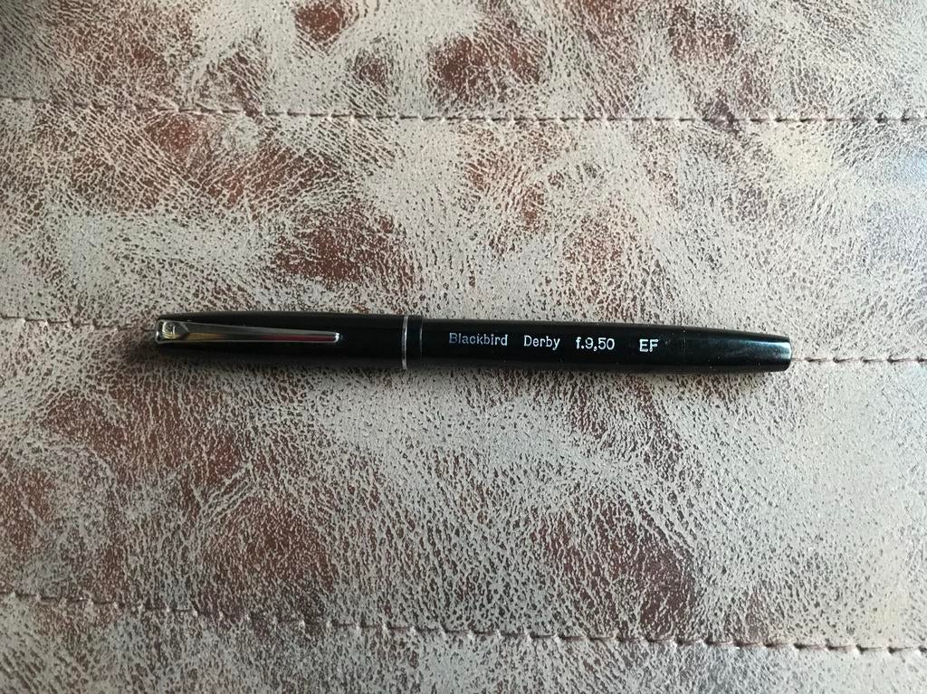 Blackbird Derby  EF vulpen fountain pen vintage ongebruikt, Ophalen of Verzenden