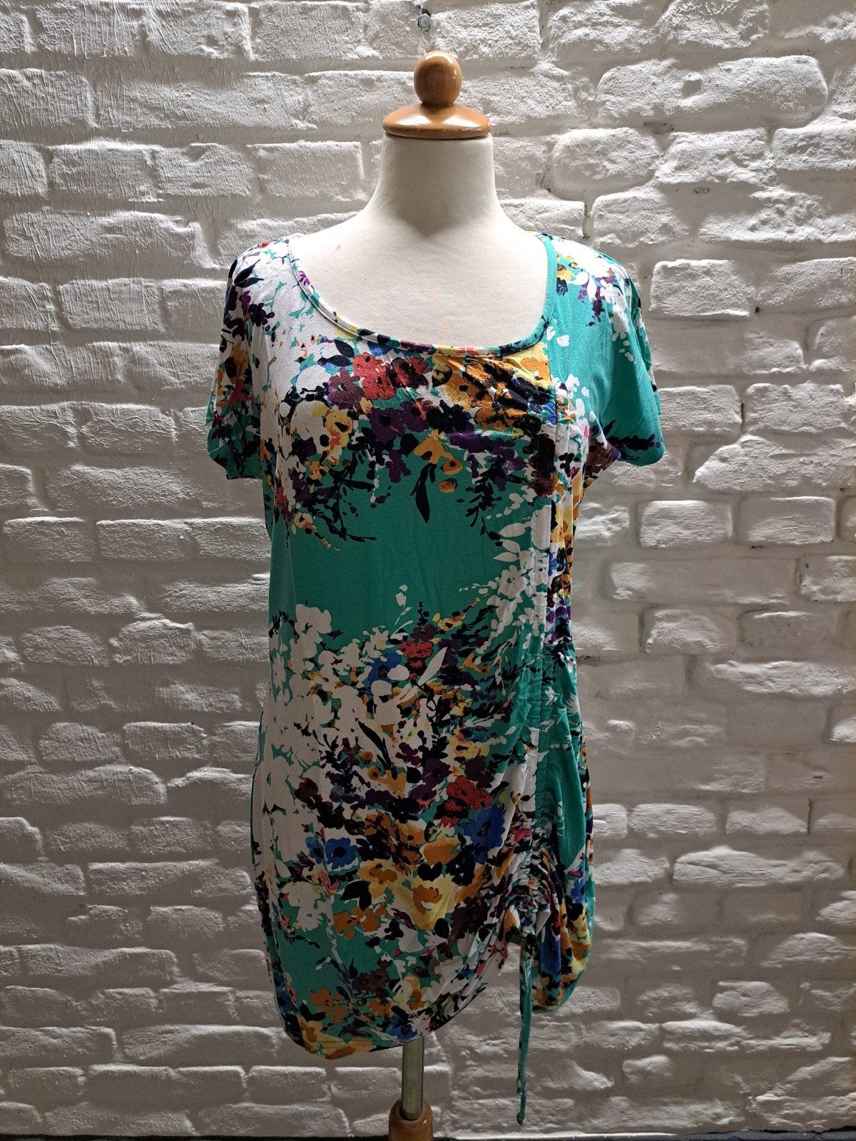 Miss Etam jurk maat 40 met bloemenprint, Kleding | Dames, Maat 38/40 (M), Zo goed als nieuw, Knielengte, Miss Etam