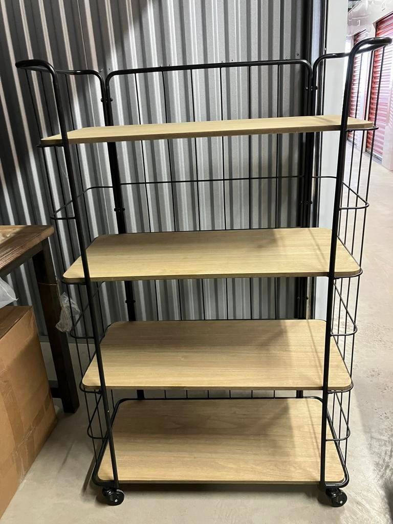 Bakkerskast | Hout | Metaal | 31 x 96,5 x 70 cm| industrieel, Ophalen, Gebruikt