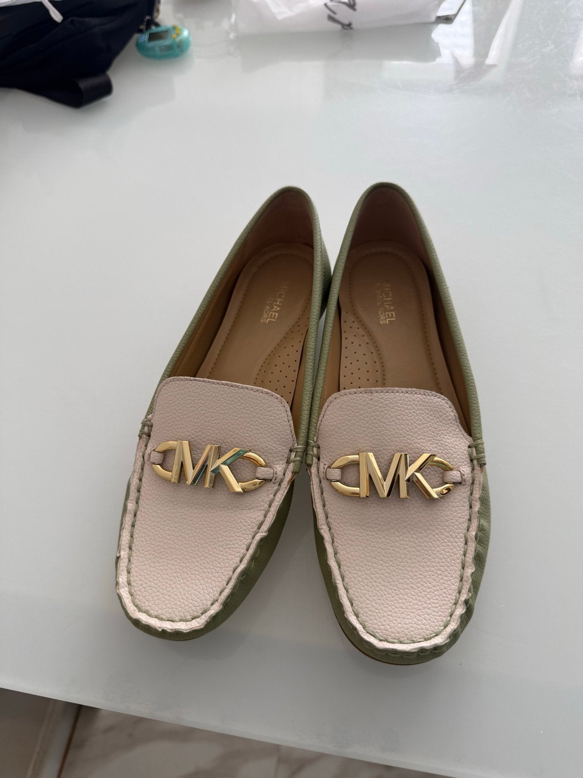 Michael Kors Instappers - Zo goed als nieuw maat 38, Ophalen of Verzenden, Zo goed als nieuw, Groen, Instappers
