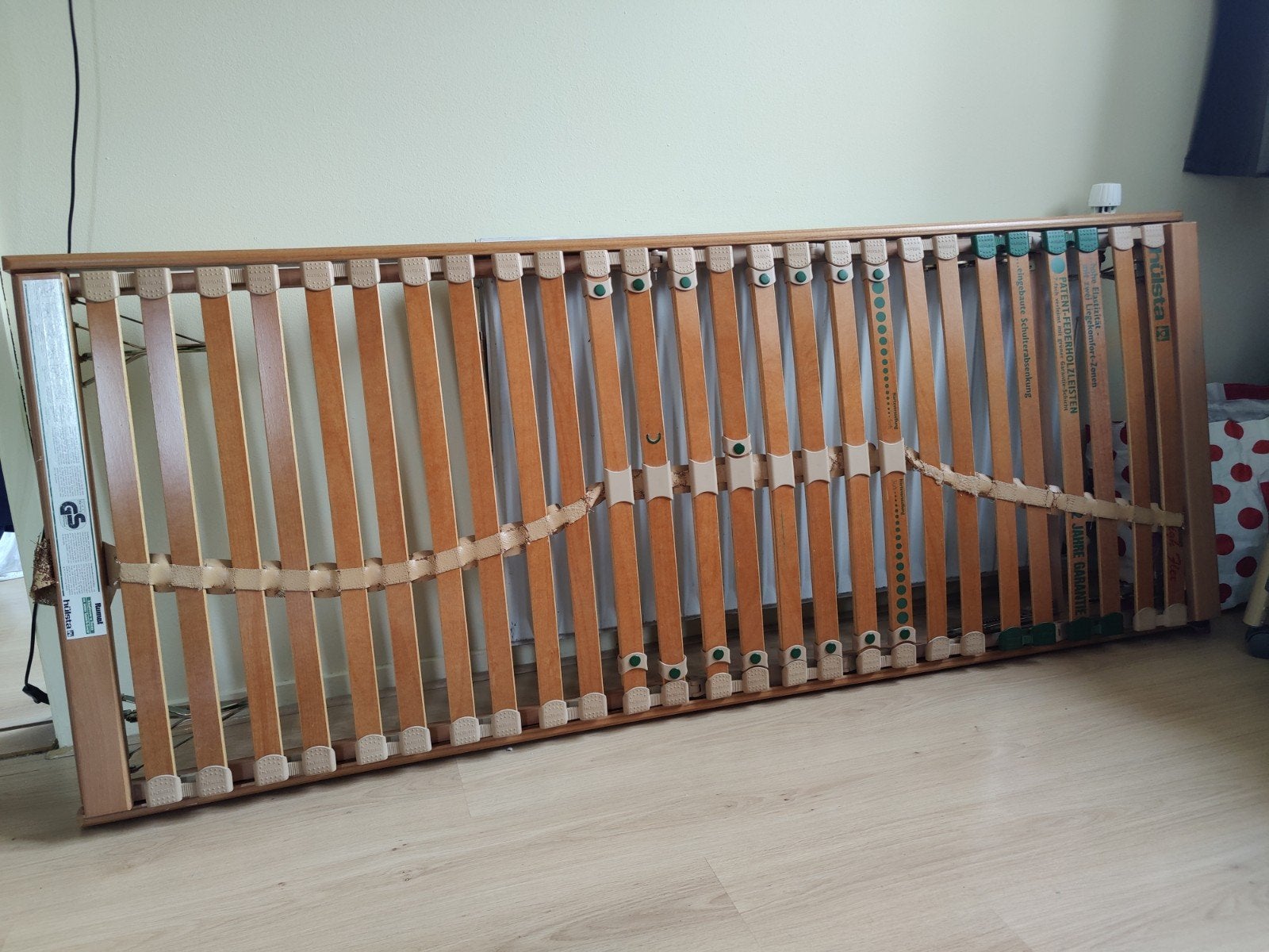 Lattenbodem Hulsta 80x200 (verstelbaar), Ophalen, Gebruikt, Eenpersoons, 80 cm