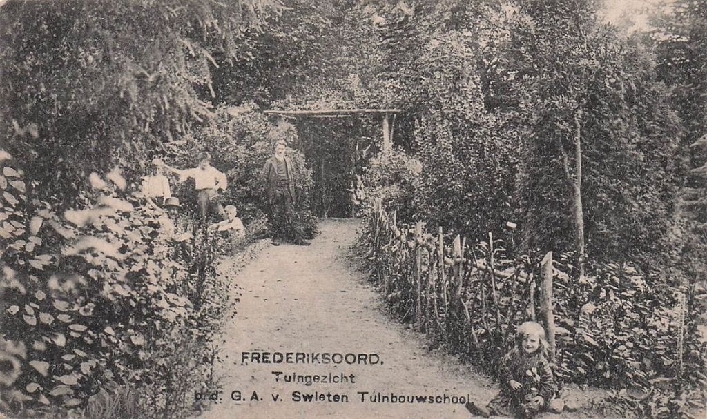 702-413-013 Frederiksoord Tuingezicht Tuinbouwschool, Verzamelen, Verzenden, Voor 1920, Drenthe