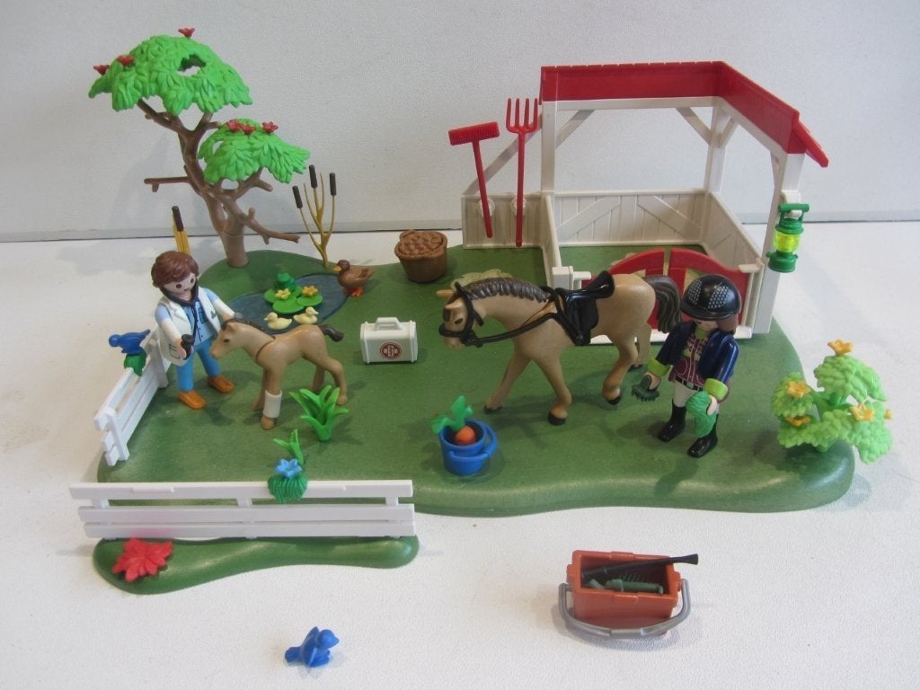 Playmobil SuperSet Eerste Hulp in de paarden  stal - 6147, Ophalen of Verzenden, Gebruikt, Losse onderdelen