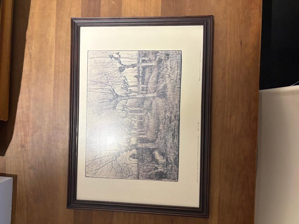 Ingelijste Vincent van Gogh Rijksmuseum Print, Antiek en Kunst, Kunst | Schilderijen | Klassiek, Verzenden