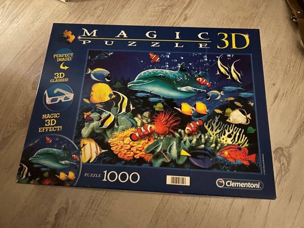 3d vissen puzzel, Ophalen of Verzenden, 500 t/m 1500 stukjes, Gebruikt, Rubik's of 3D-puzzel