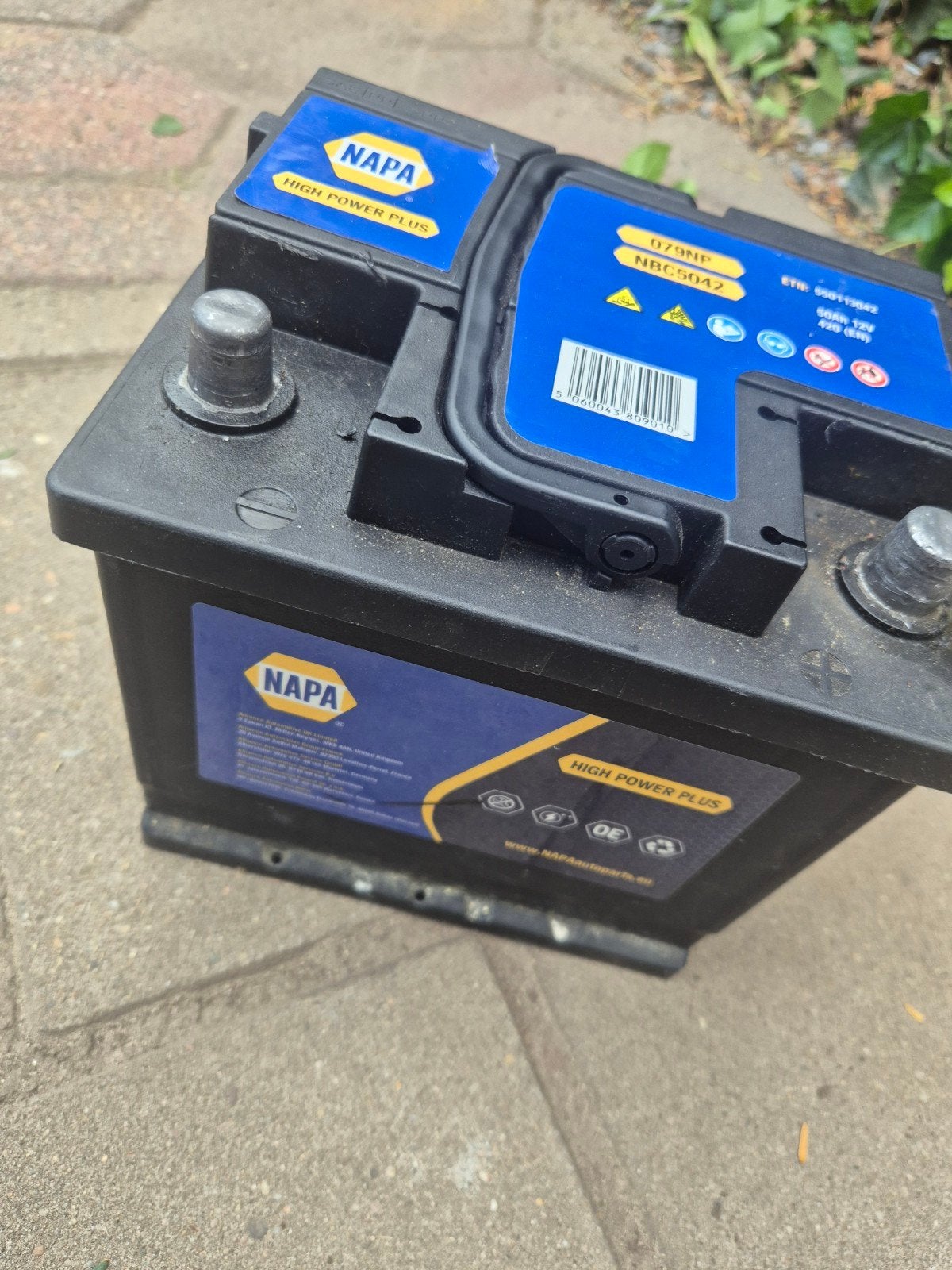 NAPA High Power Plus Accu 12V 50Ah 420A, Ophalen