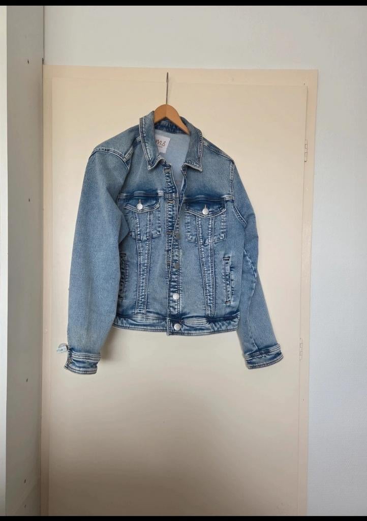 MS Mode spijkerjas maat 50, Blauw, Maat 46/48 (XL) of groter, Ophalen of Verzenden, Zo goed als nieuw