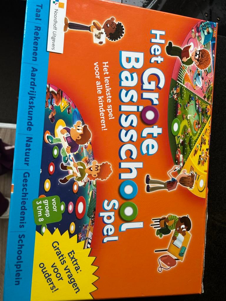 Het Grote Basisschool Spel - Educatief bordspel voor kindere, Ophalen of Verzenden, Zo goed als nieuw