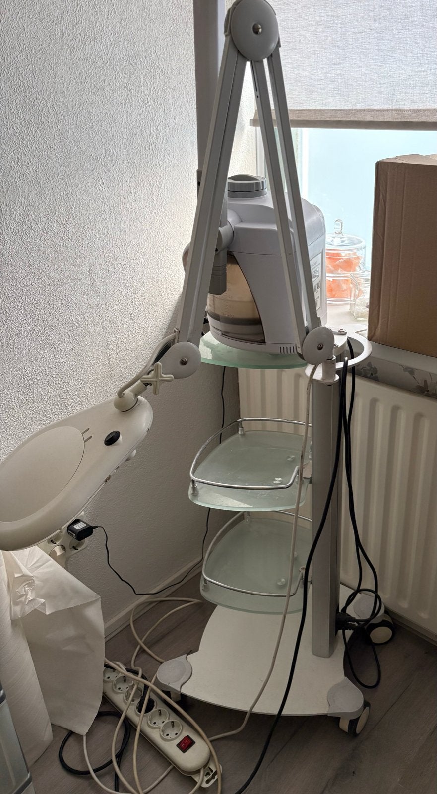 Vapozone met loupelamp - Professionele gezichtsbehandeling, Ophalen of Verzenden, Gebruikt, Overige typen