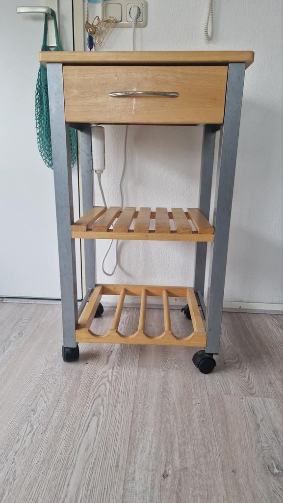 Keukentrolley, Ophalen, Gebruikt, Bruin, 50 tot 100 cm