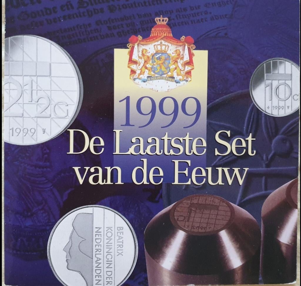 De Laatste Set van de Eeuw - Guldenset 1999 - UNC, Verzenden, Koningin Beatrix, Overige waardes, Setje