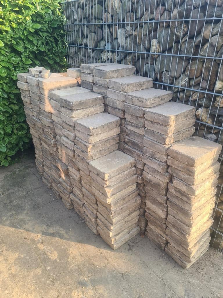 Cobblestones voor een prikkie! 16m², Tuin en Terras, Tegels en Klinkers, Ophalen, Beton, Klinkers