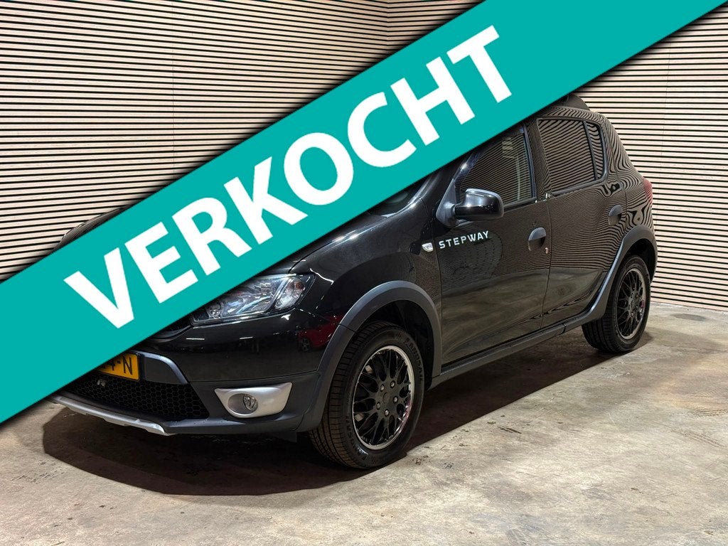 Dacia Sandero 0.9 TCe Stepway | Airco | Cruise | Bluetooth |, Auto's, Dacia, Gebruikt, Met garantie (alle), Zwart, Leder
