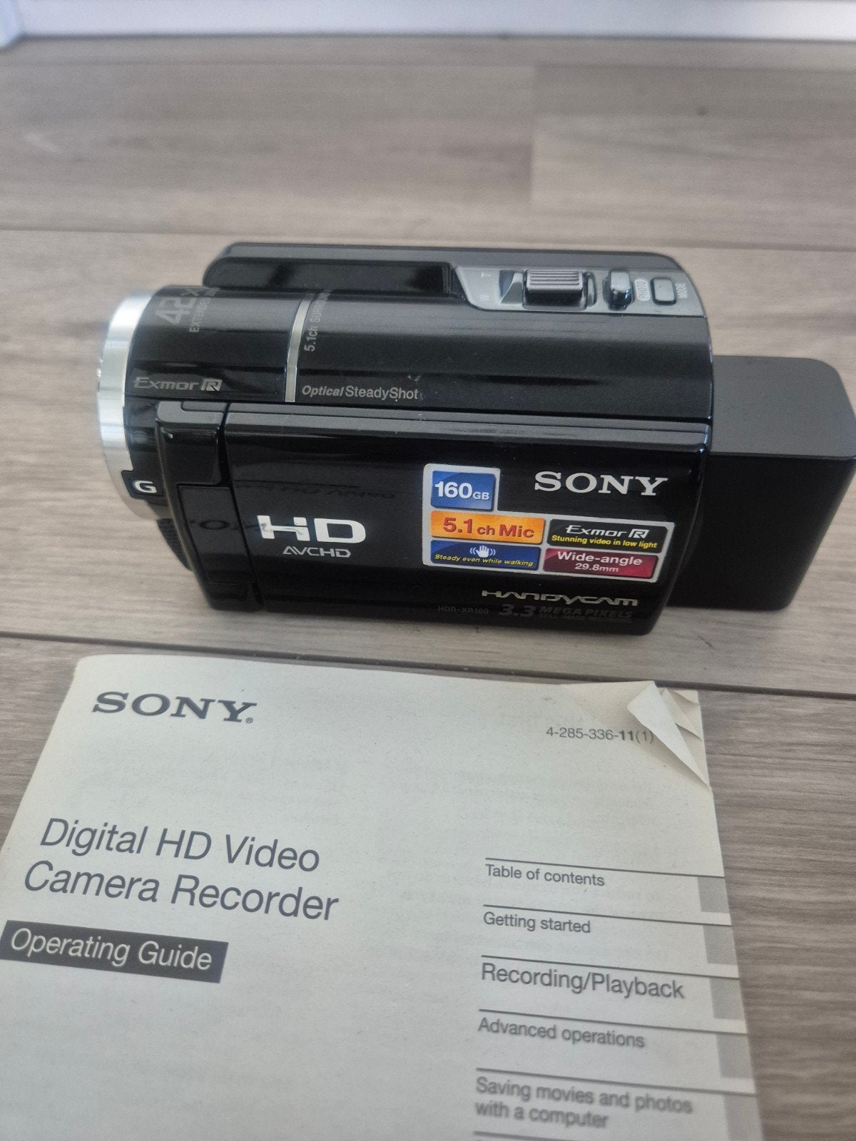 Sony HDR-XR160 Full HD Camcorder met 160GB HDD, Full HD, Harde schijf, Ophalen of Verzenden, Zo goed als nieuw