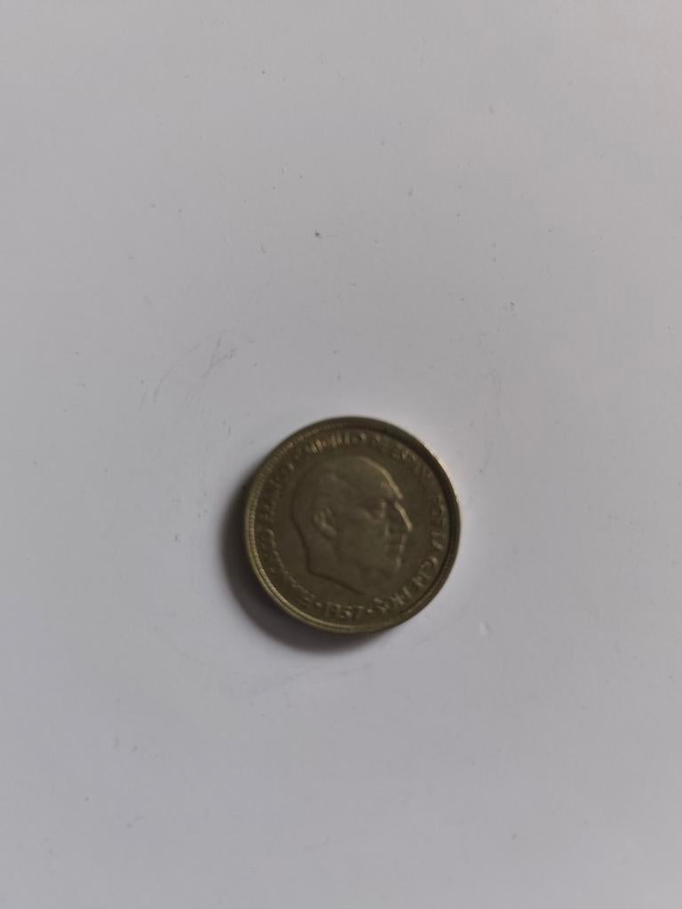 Munt 5 Pesetas Spanje 1957, Ophalen of Verzenden